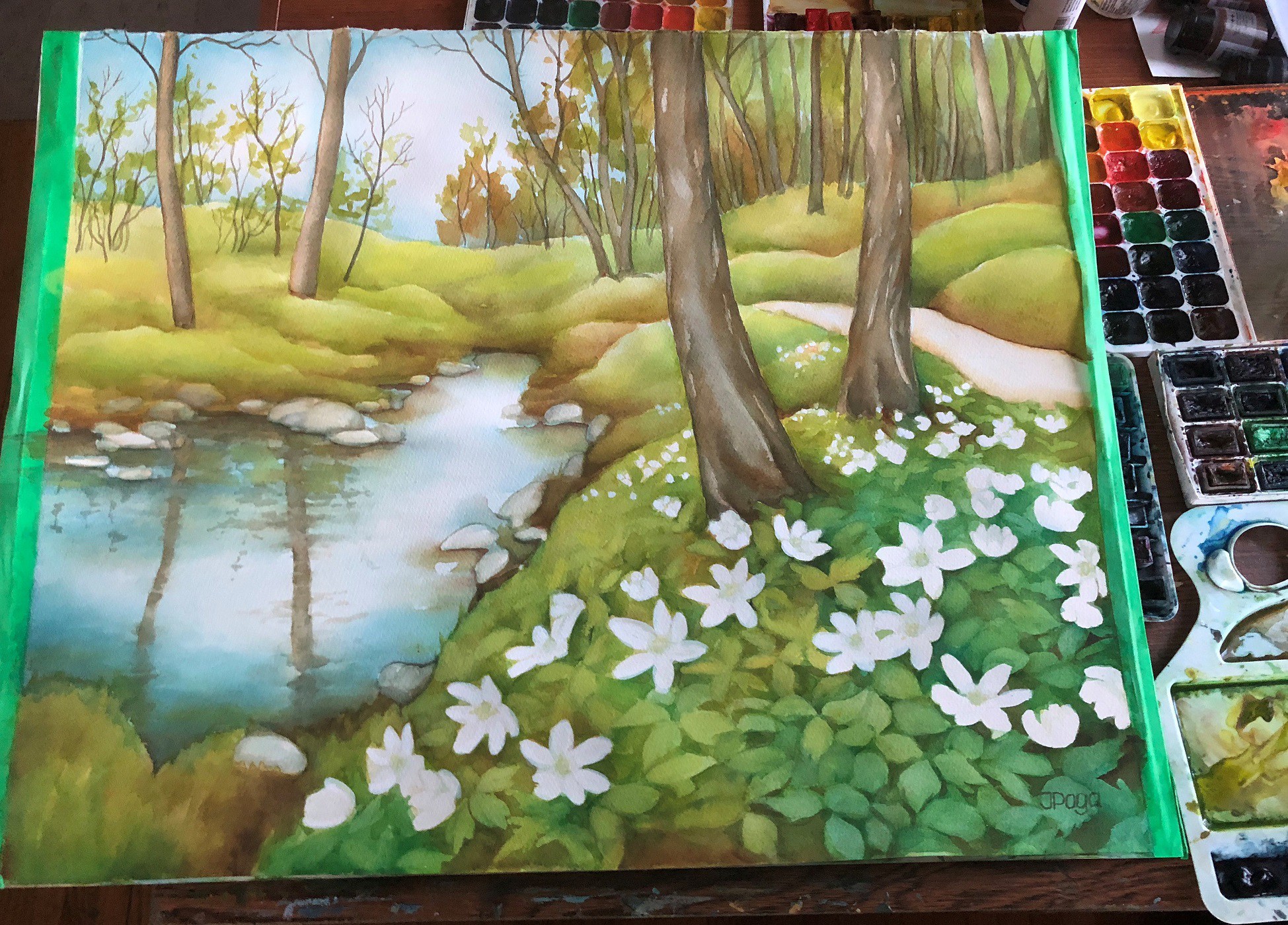 1949x1399 How To Get Through Five Stages To Become An Artist - Watercolor Nature Scene