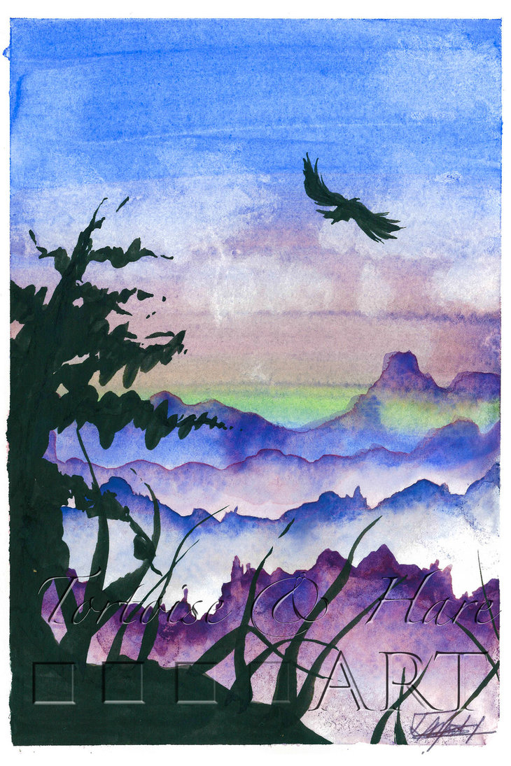 730x1095 Nature Scene - Watercolor Nature Scene