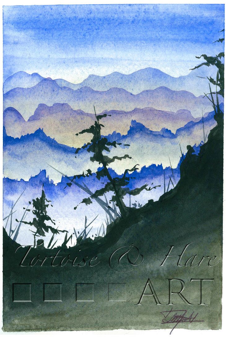 730x1095 Nature Scene 1 - Watercolor Nature Scene
