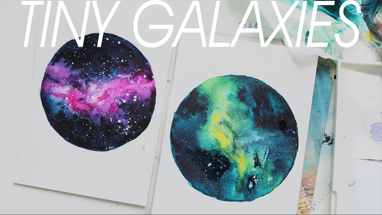 1280x720 Tiny Nebula] Watercolor Painting - Watercolor Nebula