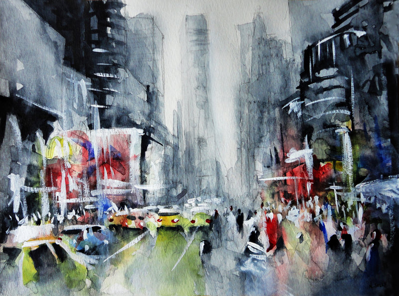 800x594 New York - Watercolor New York