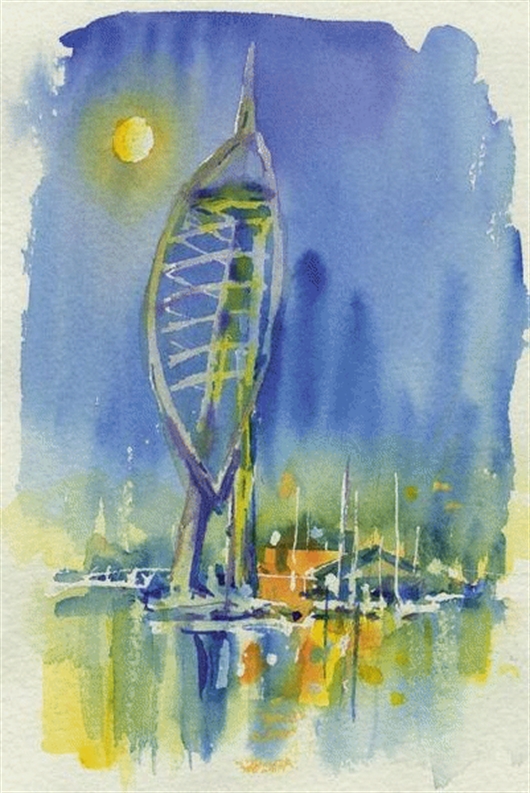 530x793 How To Paint Night Scenes In Watercolour, Pastels Or Acrylic By - Watercolor Night Scenes