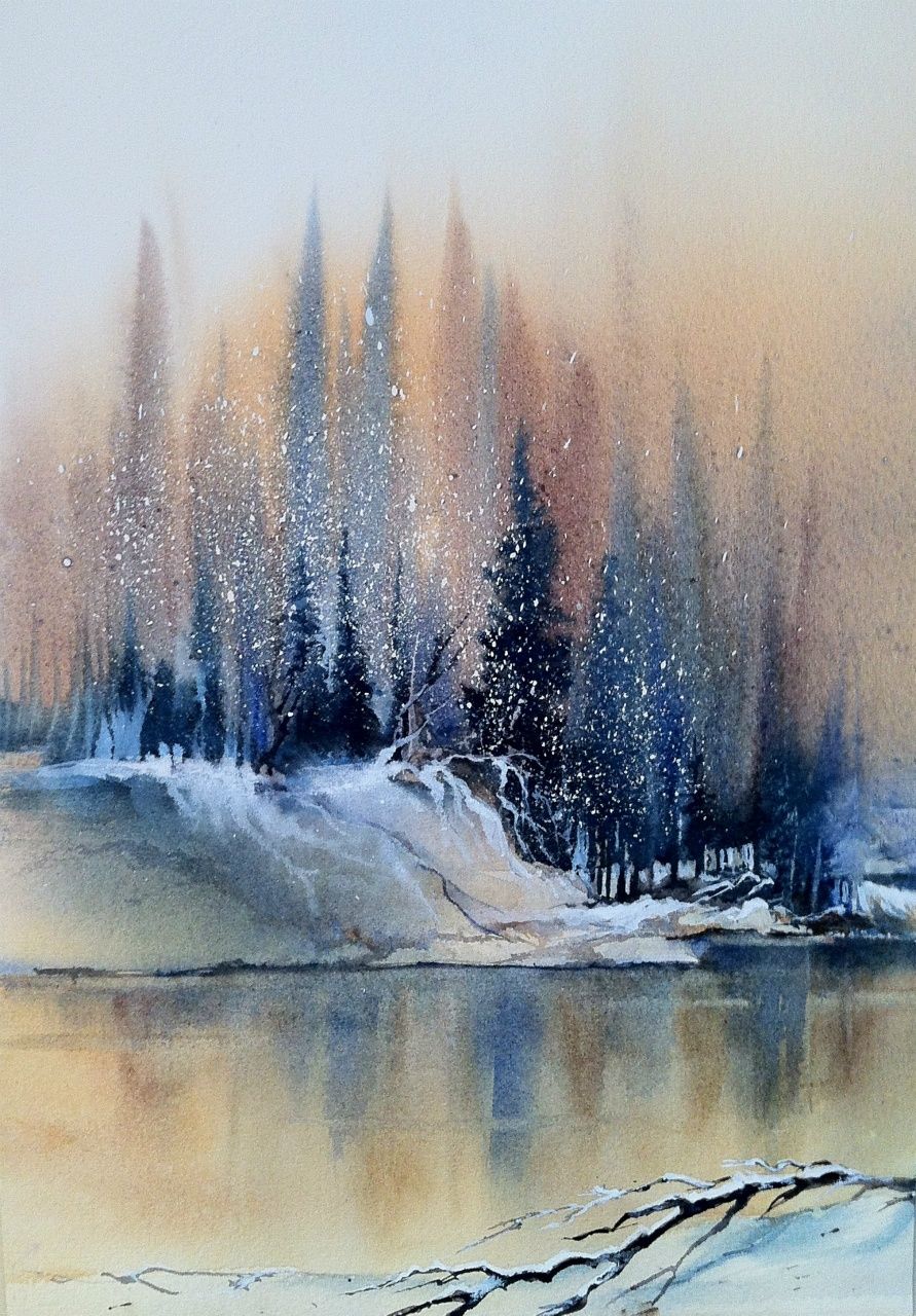 891x1280 Gardening Prof Art Showings - Watercolor Night Scenes