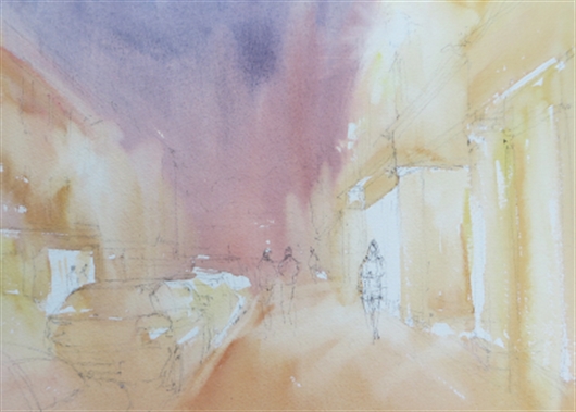 530x379 How To Paint Night Scenes In Watercolour With Paul Weaver - Watercolor Night Scenes