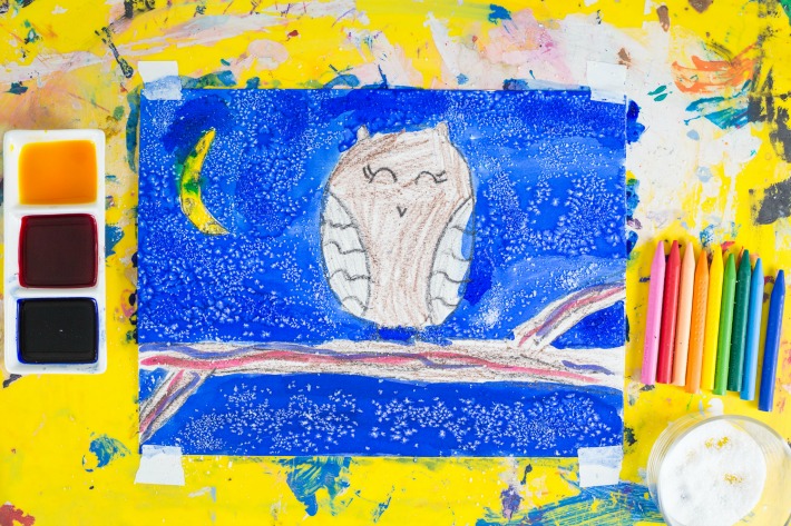 Watercolor Night Sky