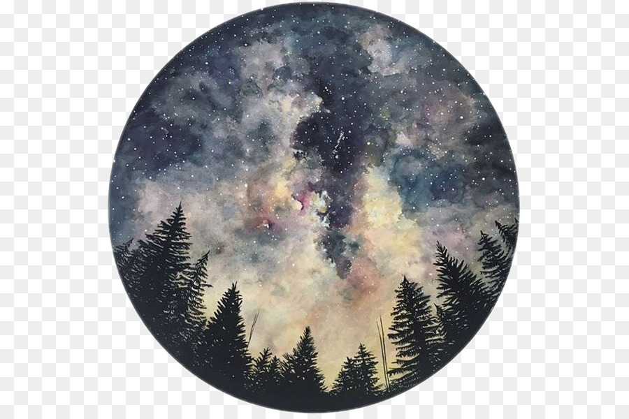 900x600 Art Watercolor Painting Drawing Sketchbook - Watercolor Night Sky