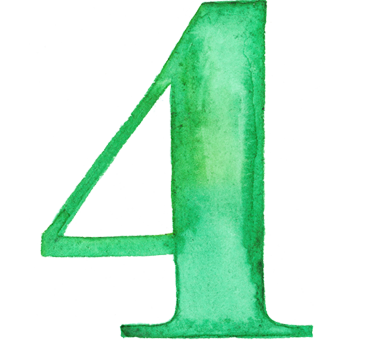 380x340 Watercolor Numbers By Giuseppe Salerno, Via Behance Numerology - Watercolor Numbers