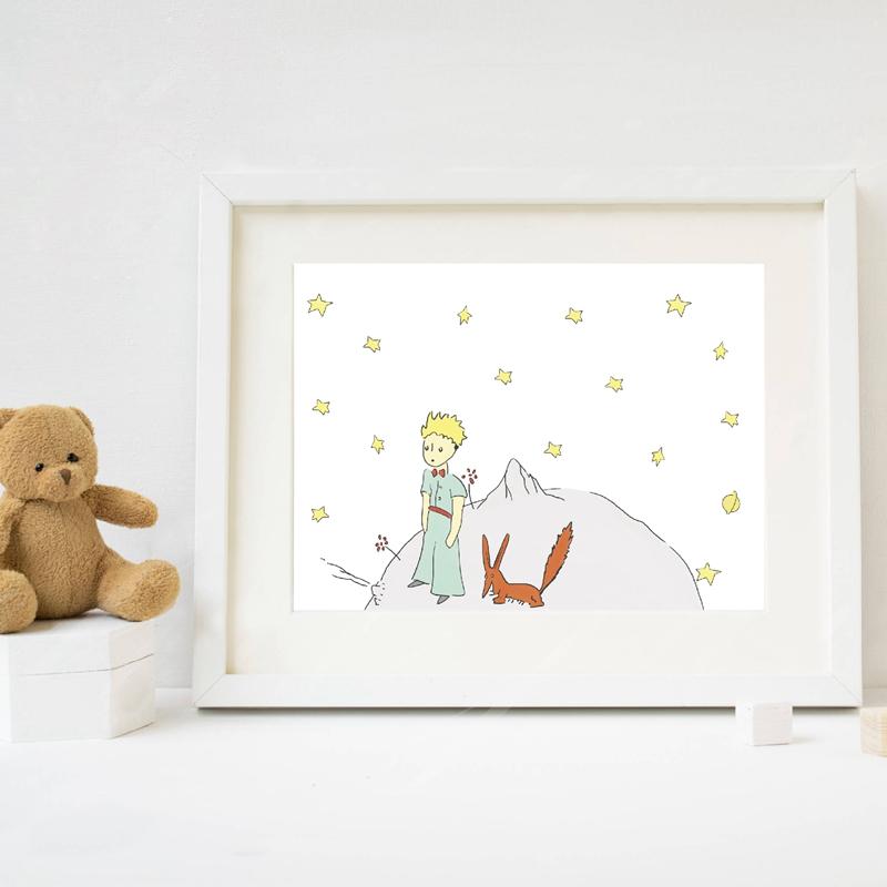800x800 2018 The Little Prince Print Watercolor Nursery Art , The Little - Watercolor Nursery