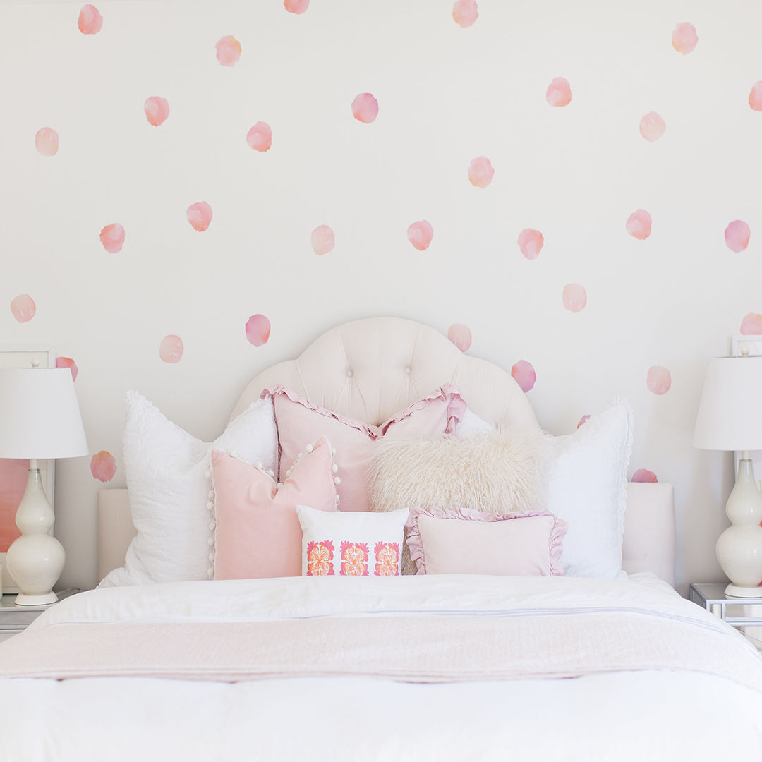 1080x1080 Watercolor Polka Dots Wall Decals Project Nursery - Watercolor Nursery