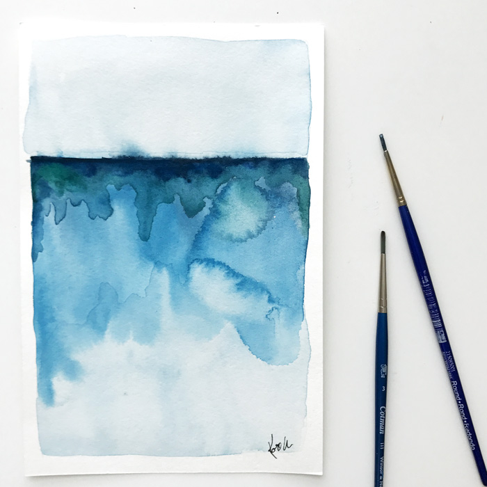 700x700 Rosemary Ocean Watercolor - Watercolor Ocean