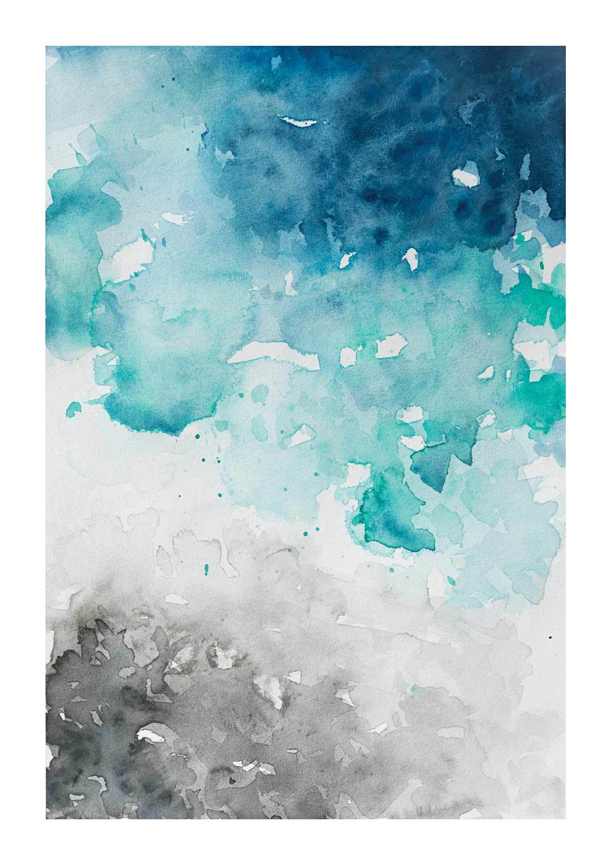 1190x1684 Watercolour Ocean Art Prints - Watercolor Ocean