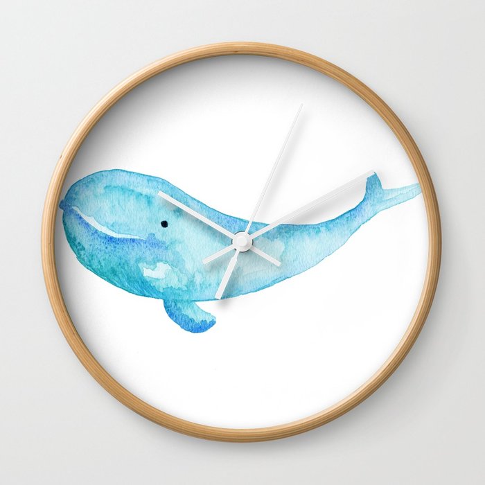 700x700 Cute Whale Watercolor Painting Ocean Life Saltwater Blue Whale - Watercolor Ocean Life