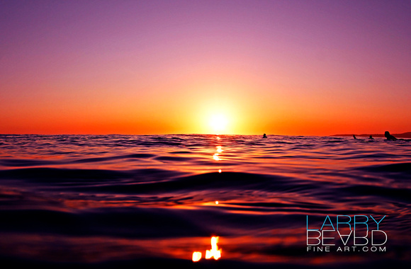 580x380 Larry Beard - Watercolor Ocean Sunset