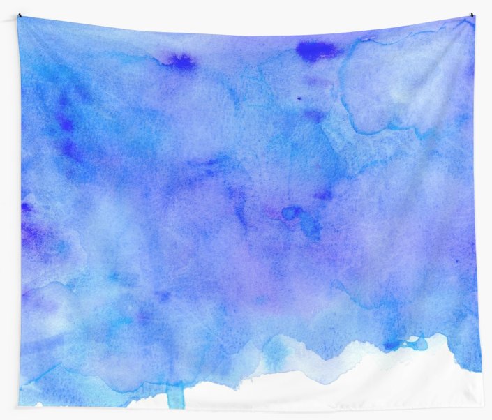 705x602 Watercolor Ocean Waves Wall Tapestries By Orionrose Redbubble - Watercolor Ocean Waves