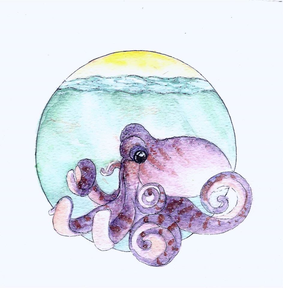 944x960 Painting A Watercolor Octopus - Watercolor Octopus
