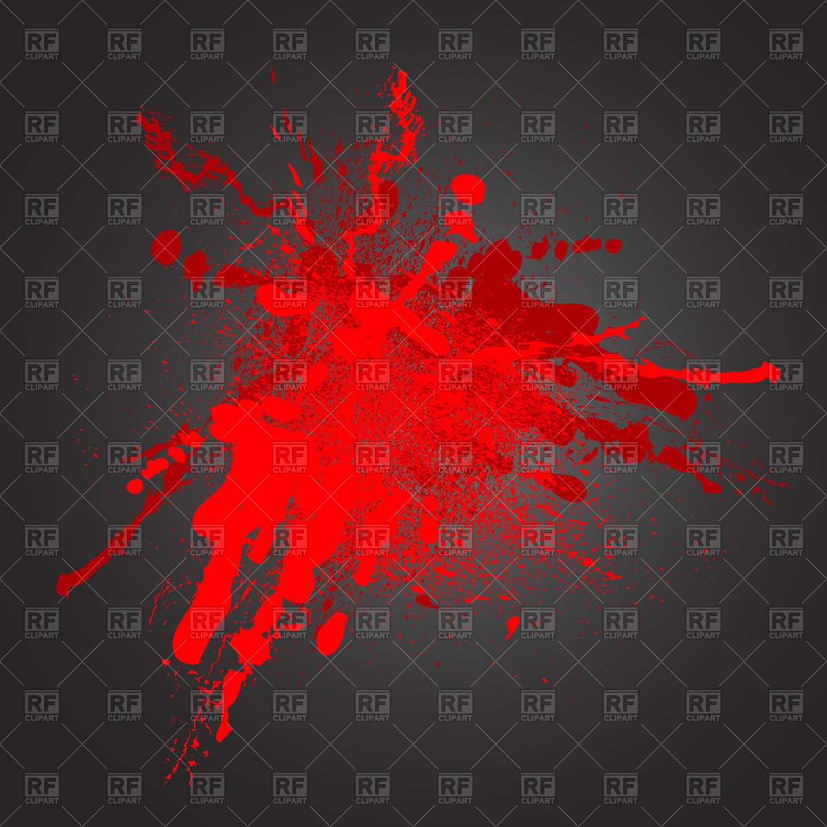1200x1200 Red Watercolor Spot On Black Background Vector Image Vector - Watercolor On Black Background