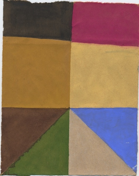 474x600 Louis Brawley Bag Paintings - Watercolor On Brown Paper