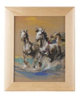 254x300 Wei Tai (Chineseamerican) Horses Painting Ink And Watercolor On - Watercolor On Brown Paper