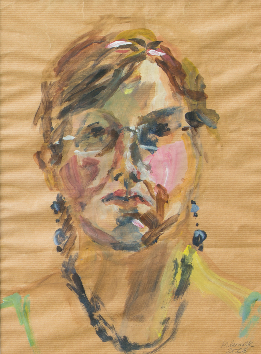 884x1200 Brown Paper Portraits Maddy Pennock Photographer - Watercolor On Brown Paper