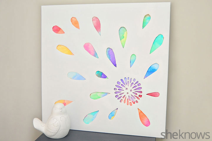 720x480 Make Your Own Cutout Canvas Wall Art - Watercolor On Canvas Paper