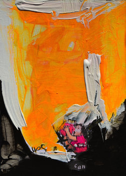 251x350 Quo Vadis Nr. 89 By Petronilla Hohenwarter (2015) Painting - Watercolor On Cardboard