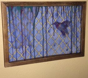 280x250 Watercolor Amp Faux Tile On Glass Using Unicorn Spit Hometalk - Watercolor On Glass