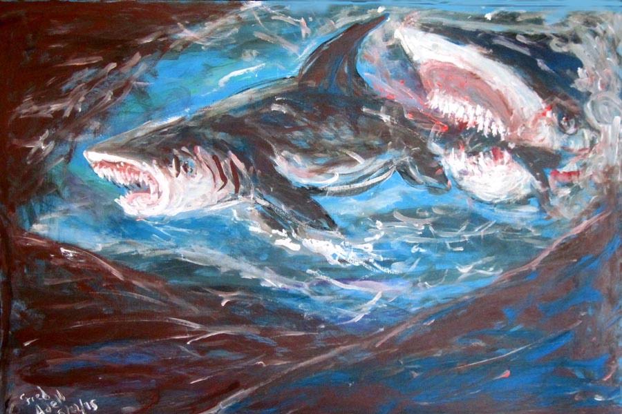 900x600 Fred Adell - Watercolor On Illustration Board