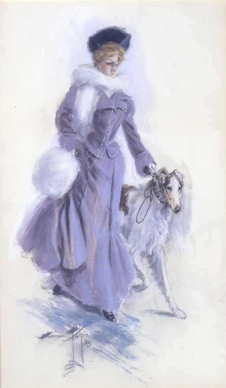 460x789 Harrison Fisher - Watercolor On Illustration Board