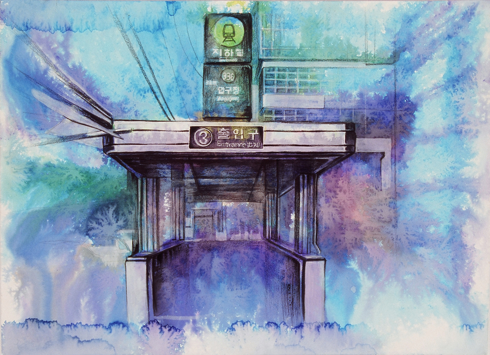 1000x725 Jihachul Park - Watercolor On Illustration Board