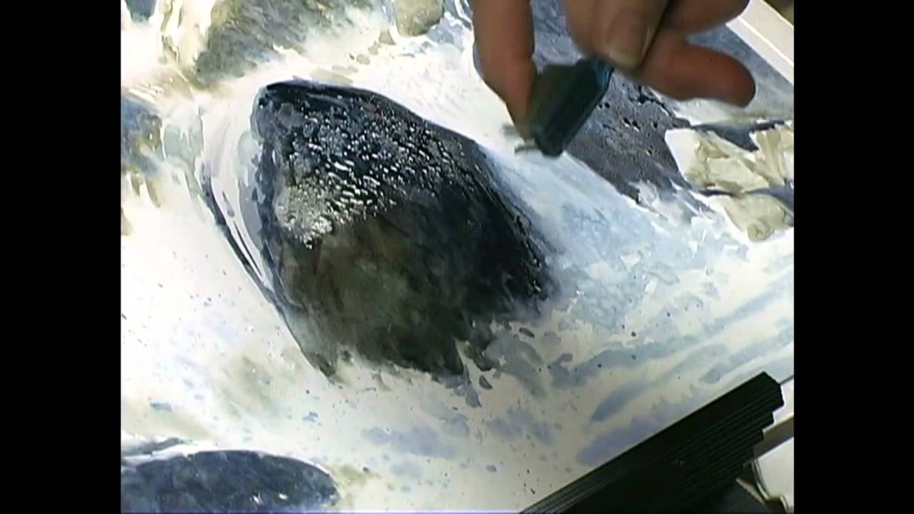 1280x720 Painting In The Flow Of Watercolor On High Plate Illustration - Watercolor On Illustration Board