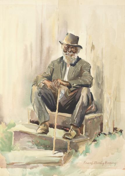 429x600 Uncle Frank Smithsonian American Art Museum - Watercolor On Illustration Board