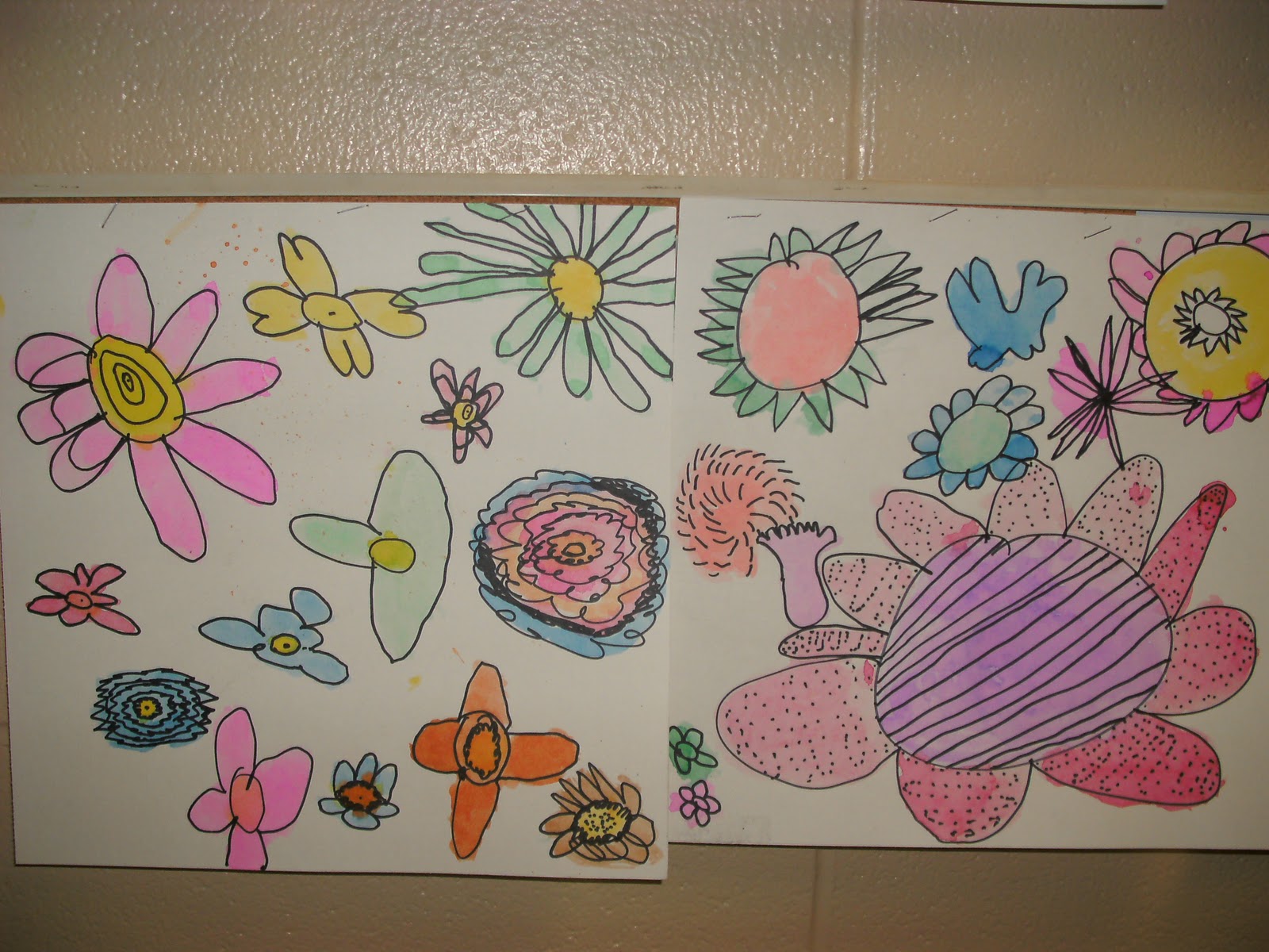 1600x1200 Adventures In Art Watercolor Flowers - Watercolor On Poster Board