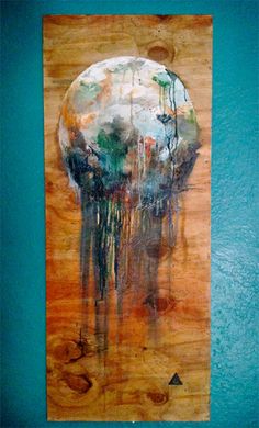 236x390 Wood Grain Rectangles Print Printmaking Wood Grain - Watercolor On Wood