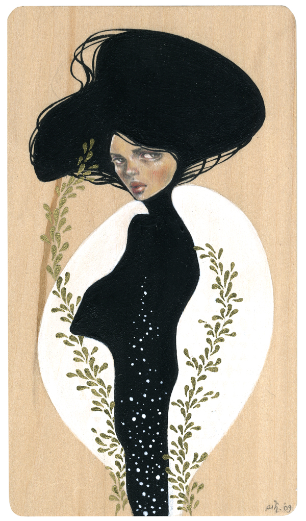 600x1021 Works From Memento Mori, Thinkspace Gallery (Image Heavy - Watercolor On Wood