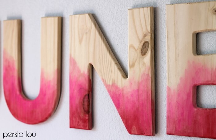 700x454 Diy Watercolor Wood Letters Tutorial - Watercolor On Wood
