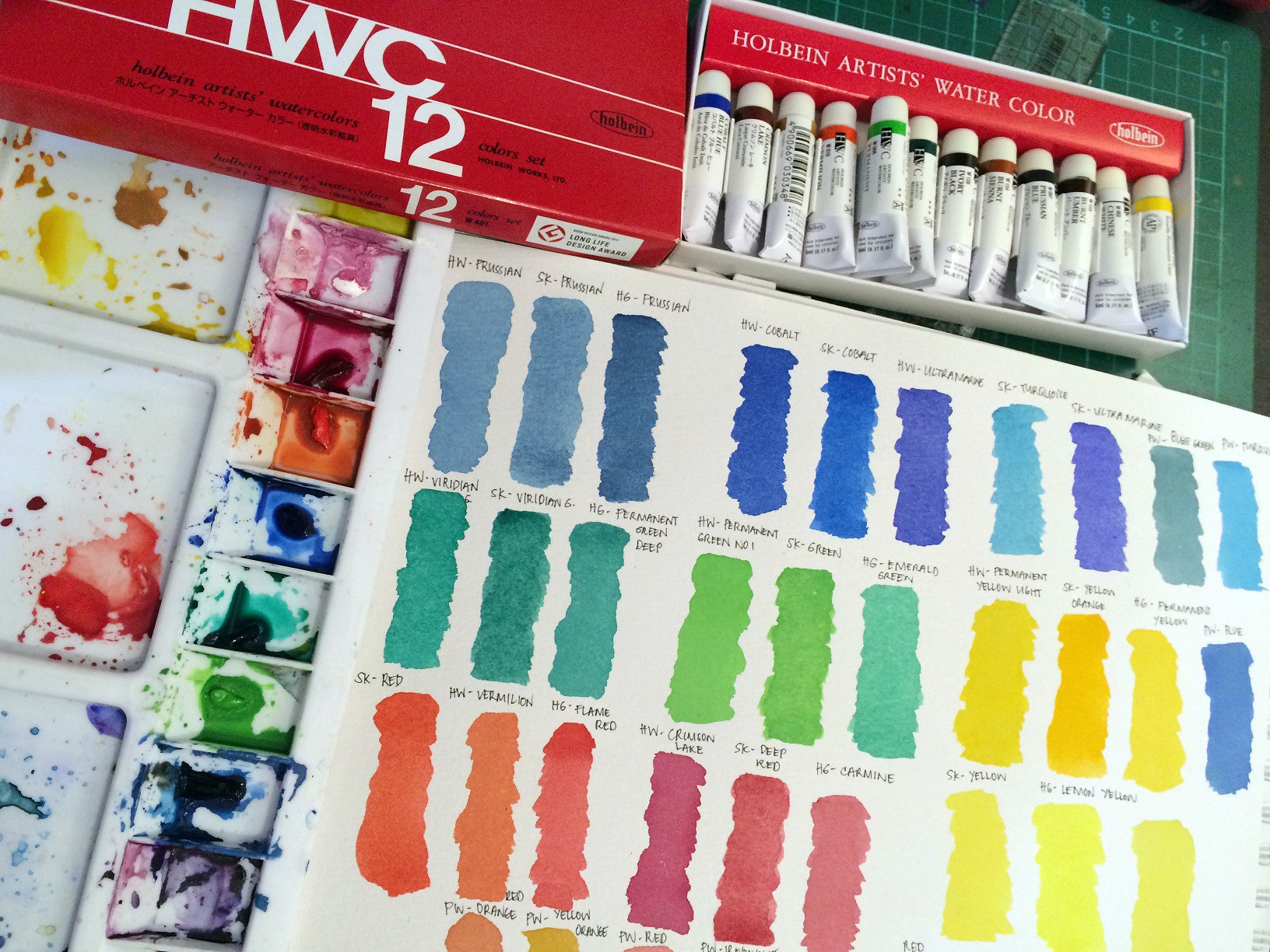 1632x1224 Mash Up Tools Holbein Artist Watercolors Review Mash Up Maria - Watercolor Online