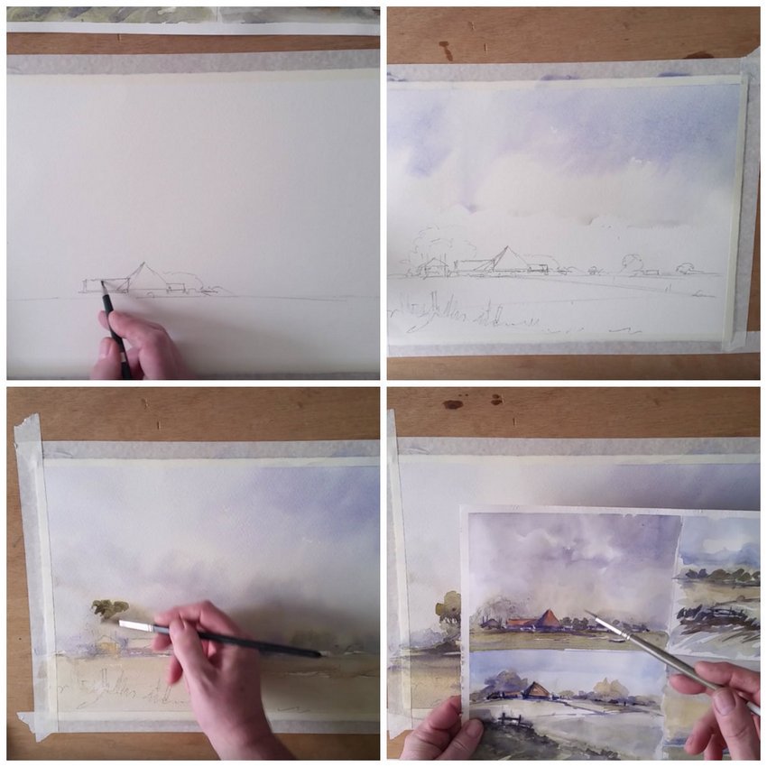 850x850 Online Watercolor Workshop Edo Hannema Watercolour Art - Watercolor Online