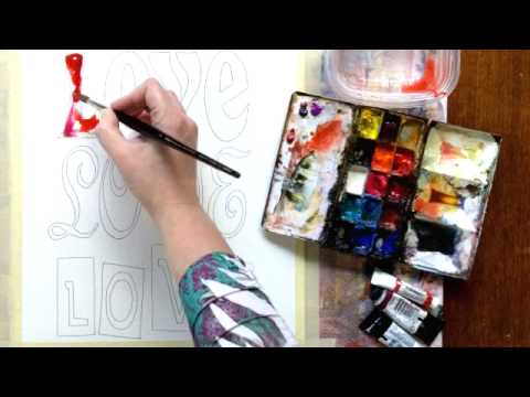 480x360 Create38 Online Watercolor Class, Preview Of Weekly Assignment - Watercolor Online