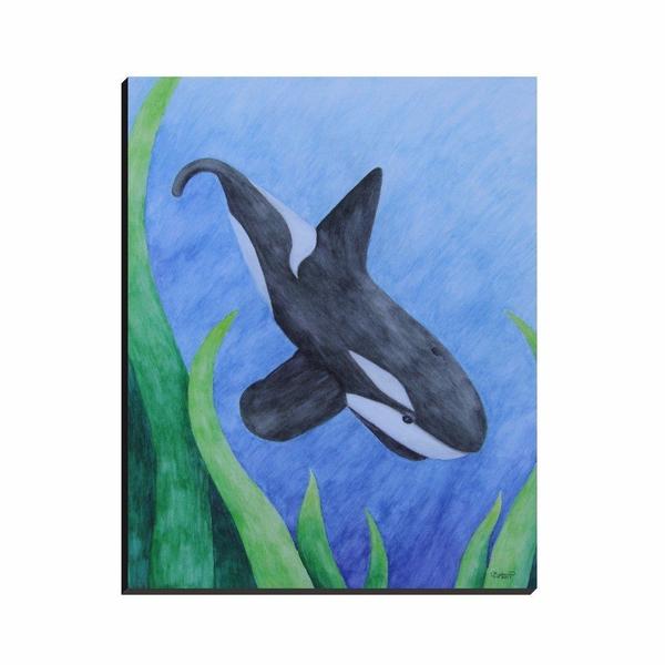 600x600 Orca - Watercolor Orca