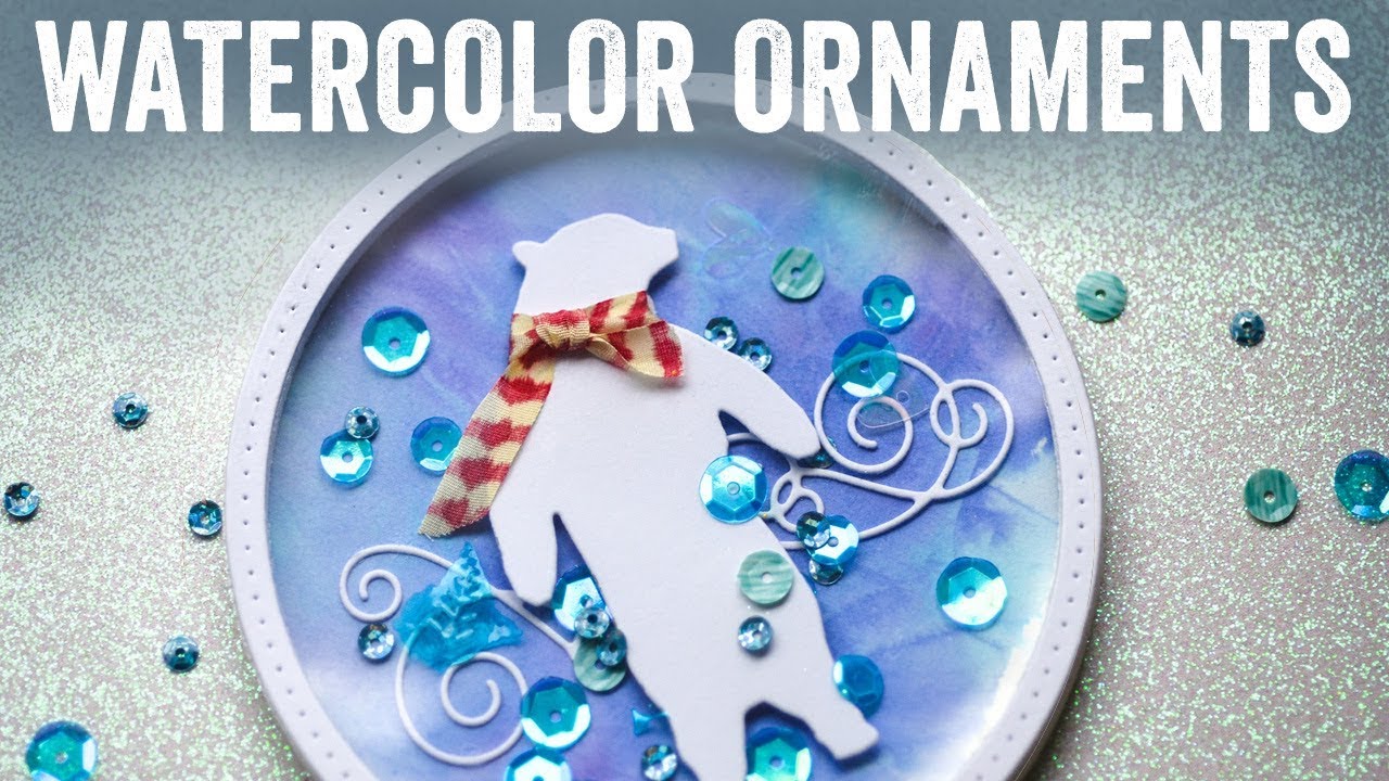 1280x720 How To Make Shaker Watercolor Ornaments - Watercolor Ornaments