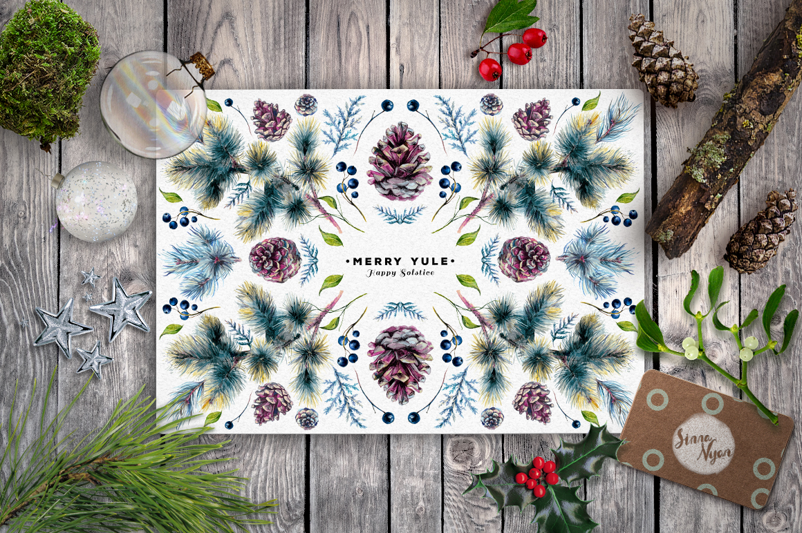 1160x772 Mr.bullfinch Christmas Watercolor Pack By Southpaw Art Studio - Watercolor Pack