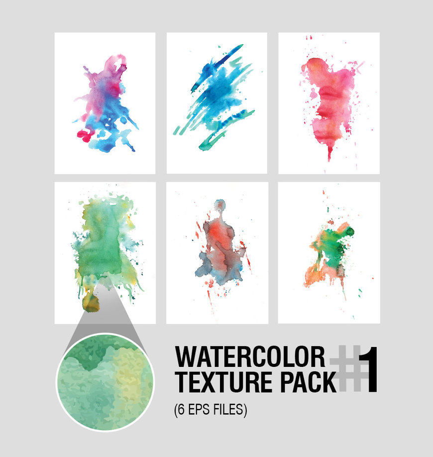 870x918 Watercolor Texture Pack - Watercolor Pack