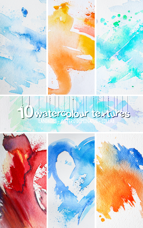 500x800 Watercolour Texture Pack By Landkeks Stock - Watercolor Pack