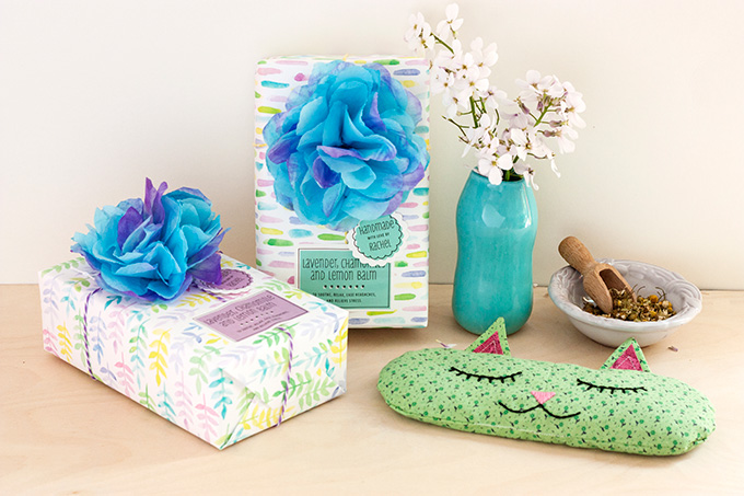 680x453 Show + Tell Watercolor Gift Packaging Amp Free Printable Gift Wrap - Watercolor Packaging