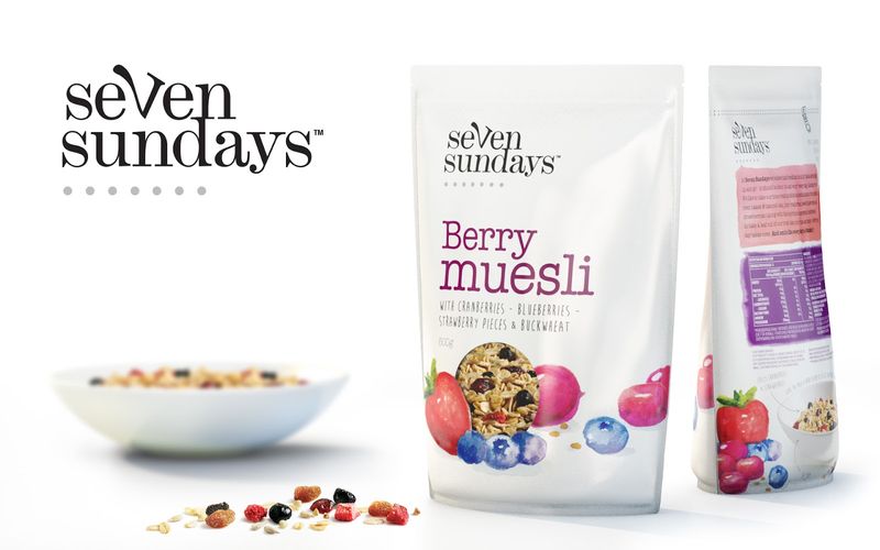 800x500 Watercolor Muesli Packaging Breakfast Muesli - Watercolor Packaging