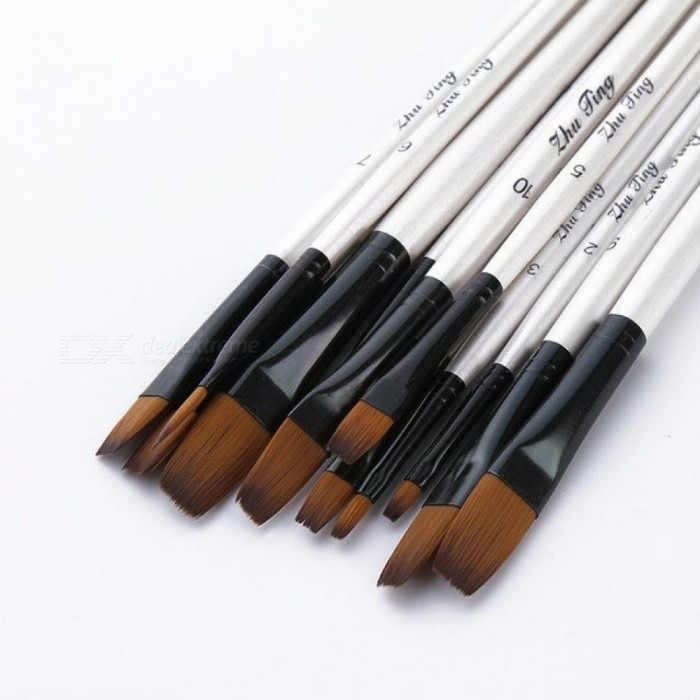 700x700 1224pcs Nylon Hair Wooden Handle Watercolor Paint Brush Pen Set - Watercolor Paint Brushes