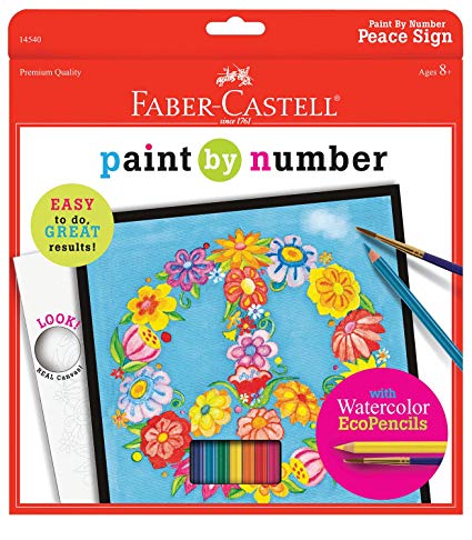 425x486 Faber Castell Paint By Number Peace Kit - Watercolor Paint By Number