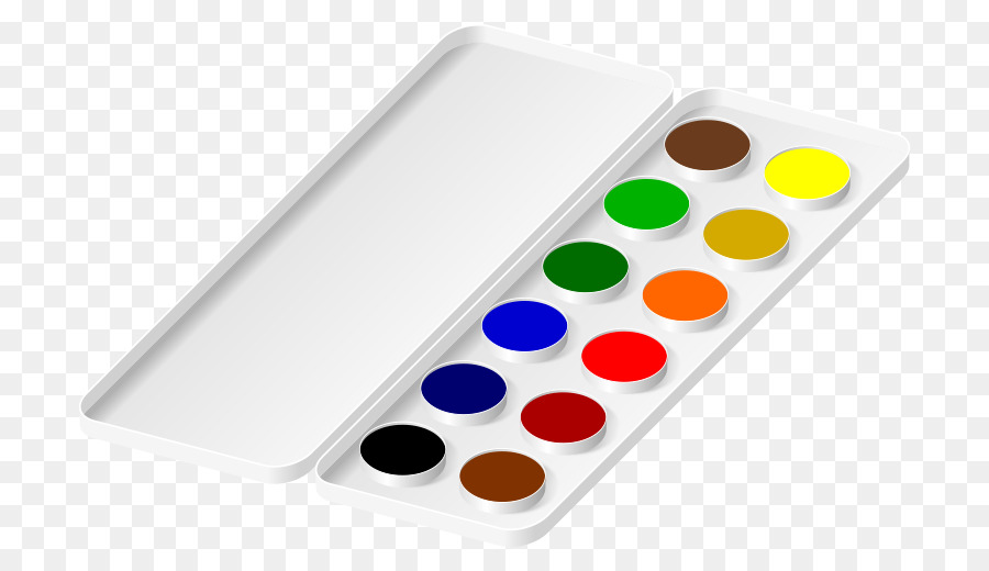 900x520 Watercolor Painting Palette Clip Art - Watercolor Paint Clipart