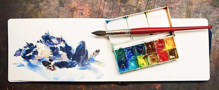 750x309 Beginner Watercolor Painting - Watercolor Paint Palette