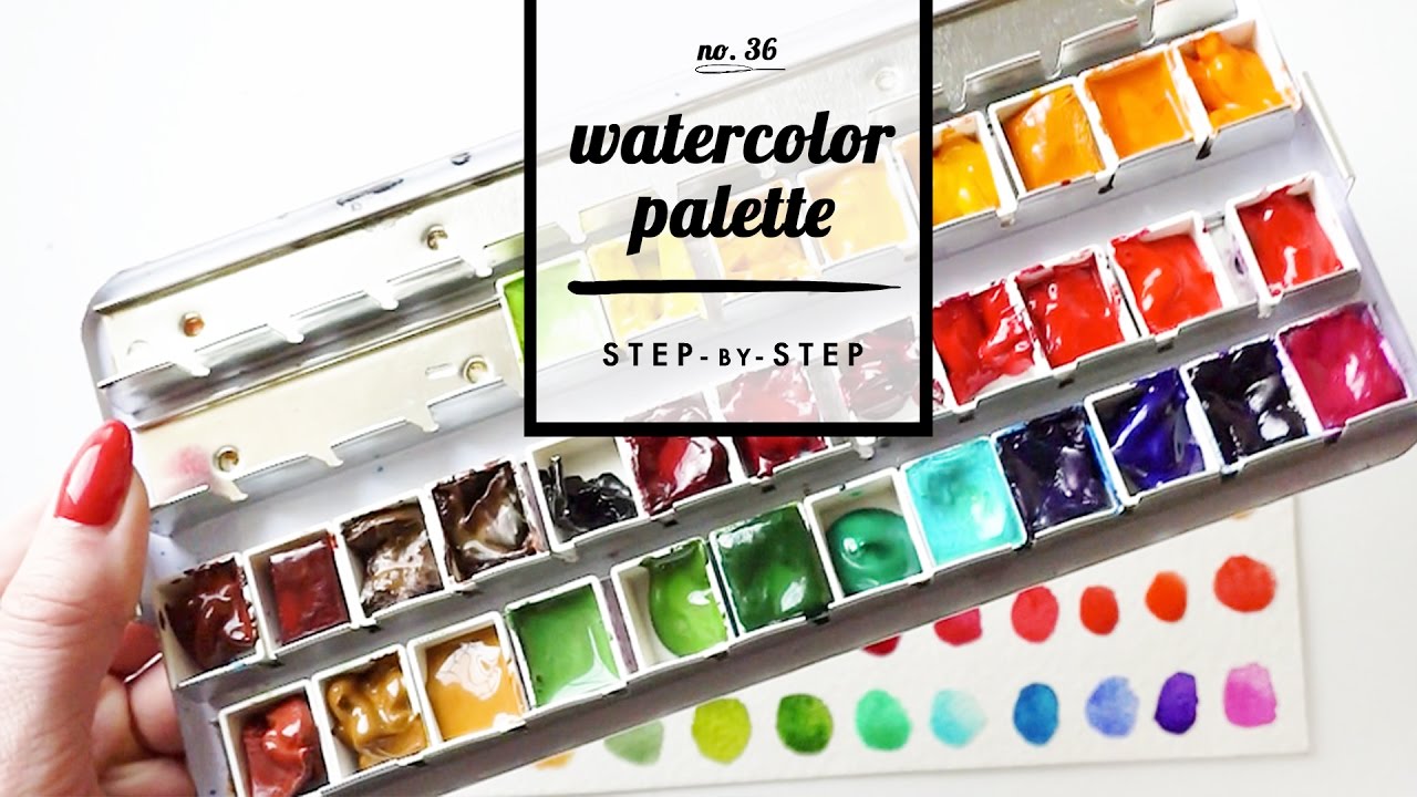1280x720 Setting Up A New Watercolor Palette! Step By Step - Watercolor Paint Palette